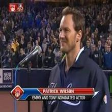 STAGE TUBE: Patrick Wilson Sings 'God Bless America' at Yankee Stadium